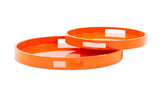 Saint Tropez Round Tray Set of 2 - Orange