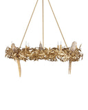Aviary Gold Ring Chandelier