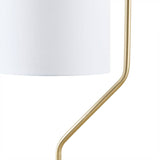 Wholesale Angular Gold Floor Lamp with White Shade