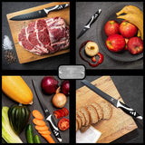 Moss & Stone 7-Piece Kitchen Knife Set with Block