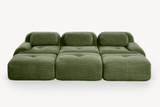 MIA 117'' 3-Seater Sofa with 3 Ottomans