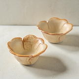 Japanese Retro Flower Ceramic Sauce Dish