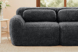 MELLOW 80" Loveseat with 2 Ottomans