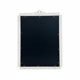 Squiggle Rectangle Champagne Silver Mirror