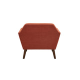 Modern Mid-Century Accent Arm Chair, Spice Red *
