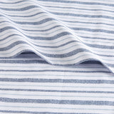 200TC Cotton Percale Sheet Set, Blue Stripe