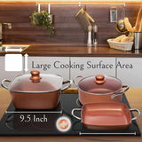 Moss & Stone 7-Piece Copper Nonstick Cookware Set