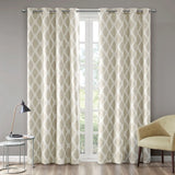 Ikat Blackout Window Panel, Taupe