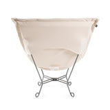 Scroll Puff Chair Bella Ash Titanium Frame