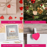 Wooden Hearts For Guest Book Alternative (Set of 75)