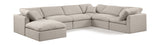 Indulge - Linen 7 Piece Modular Sectional