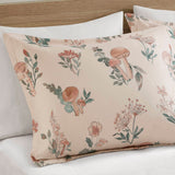 Mushroom Floral Garden Kid's Comforter Set, Blush