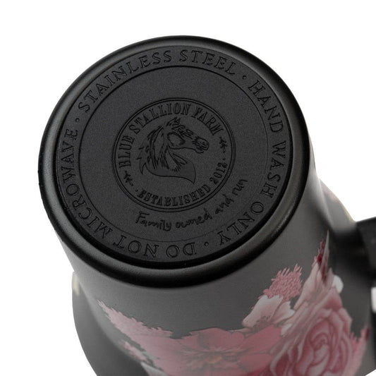 Blue Stallion Floral Bouquet Tumbler 40oz