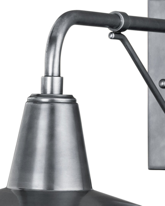 Mariner Silver Outdoor Wall Sconce