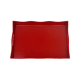 Spangle Scalloped Tray Rust