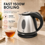1.2L Stainless Steel Electric Kettle 1500W