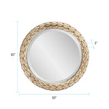 French D' Amboise Collection of Silver Petite Mirrors- Round