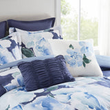7-Piece Modern Farmhouse Comforter Set, Blue