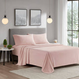Solid Micro Fleece Sheet Set, Blush