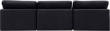 Comfy - Velvet Modular Armless Sofa 3 Seats