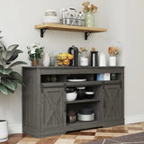 Tv Stand For 65' Tv with Sliding Barn Doors