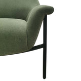 Curved-Back Modern Accent Chair, Green*