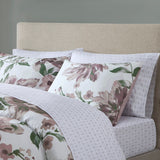 Modern Diamond Floral Bed in A Bag Comforter Set, Mauve