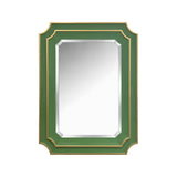 Ethan Scalloped Mirror Green