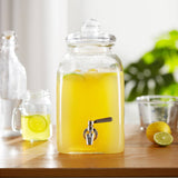 Kook 1.25 Gal Glass Drink Dispenser with Spigot