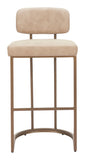 Velar Barstool (Set of 2) Beige