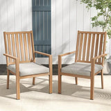 Patio Dining Chair Set of 4, Aluminum Outdoor Dining Chairs
