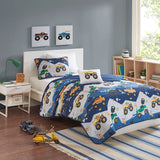 Trucks Monster Kids Coverlet Set [Antimicrobial]