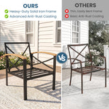 5-Piece Outdoor Conversation Set Patio Chairs with Cushions
