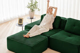 CORDELIA 117" 3-Seater Sofa with 2 Ottomans