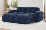 MYLO 80" Loveseat with 2 Ottomans