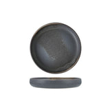 Iceland Volcanic Gray Medium High Sided Plate 8.5"
