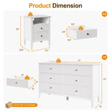 Royalcraft 3-Piece Modern Furniture Set, 6 Drawer Dresser