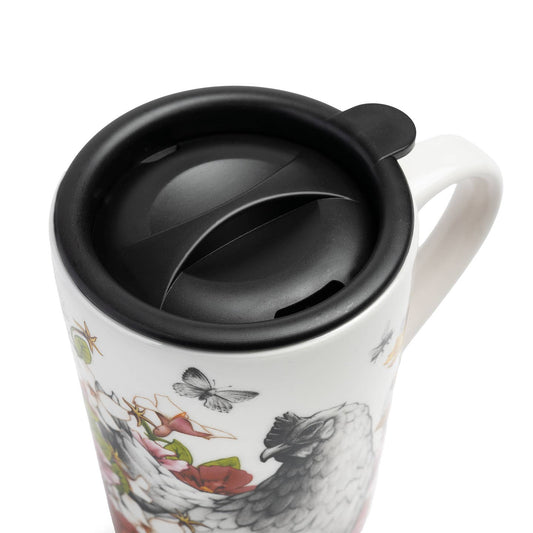 Blue Stallion Gertrude Chicken Travel Mug With Lid