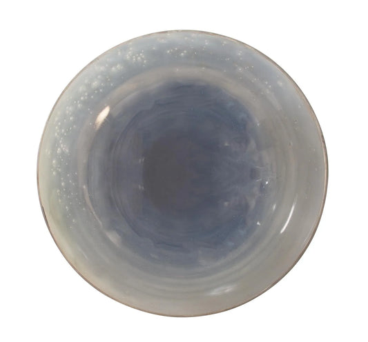 Round Grotto Glass Footed Bowl