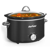 4 Quart Slow Cooker Mini Food Warmer with 3 Heating Settings