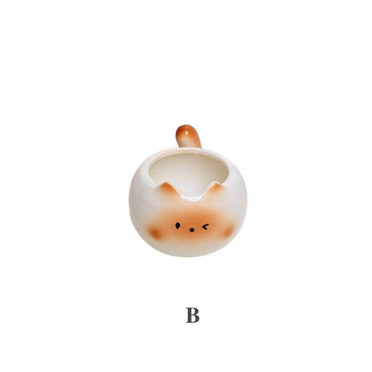 Siamese Cat Ceramic Mug Kawaii Coffee Cup 210ml