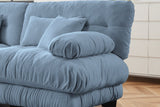 CLOUDIES 94" Loveseat with 2 Ottomans