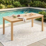 Patio Dining Table Acacia Wood Picnic Table For Backyard