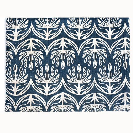 French Home Set of 4 Botanical Placemats – Indigo
