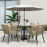 Wholesale 5 Pieces Outdoor Patio Dining Table Set, Rattan Patio Furnit