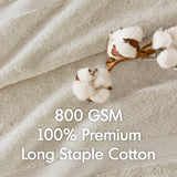 Antibacterial Spa-Like 8-Piece Bathroom Towel Set, Beige