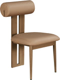 Dario - Faux Leather Dining Chair With Brown Frame (Set of 2)