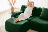 ROMA 115.3" 3-Seater Sofa with 2 Ottomans