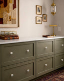 DESIGN1005 Matte Black Cabinet Knobs | Square Drawer Pulls for Modern Cabinets