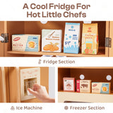 ROBUD Wooden Caramel Refrigerator